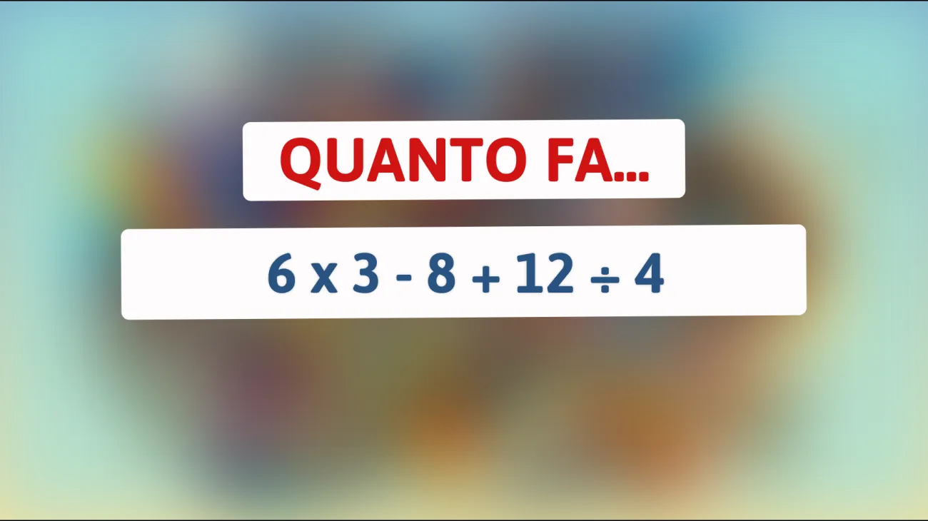 \"Solo un vero genio può risolvere questo indovinello matematico senza calcolatrice! Accetti la sfida?\""